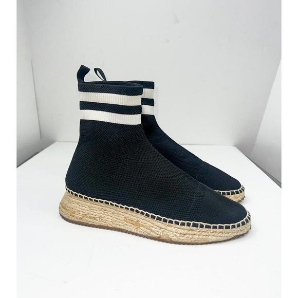 Authentic ALEXANDER WANG Black Dylan Stretch-Knit Sock Ankle Boots Size … - Picture 7 of 11